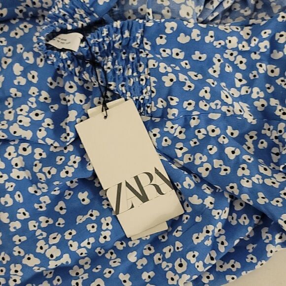 Zara NWT Printed Mini Dress - Picture 6 of 9